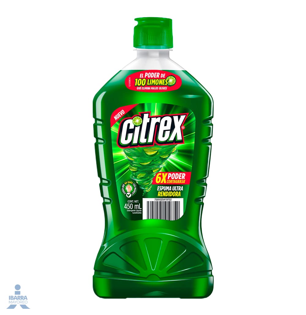 Detergente Citrex Limón 450 ml