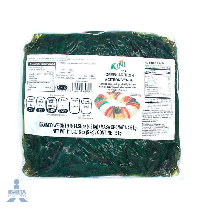 Acitrón Verde Kini Brik 5 kg