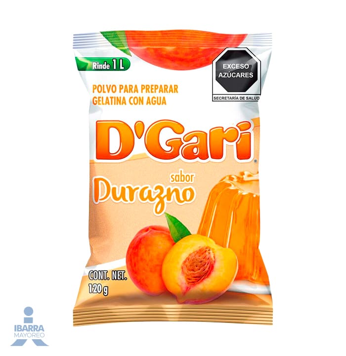 Gelatina D Gari Durazno 120 g