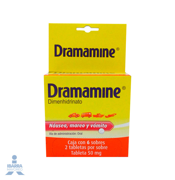 Dramamine 50 mg 6/2 Tabletas