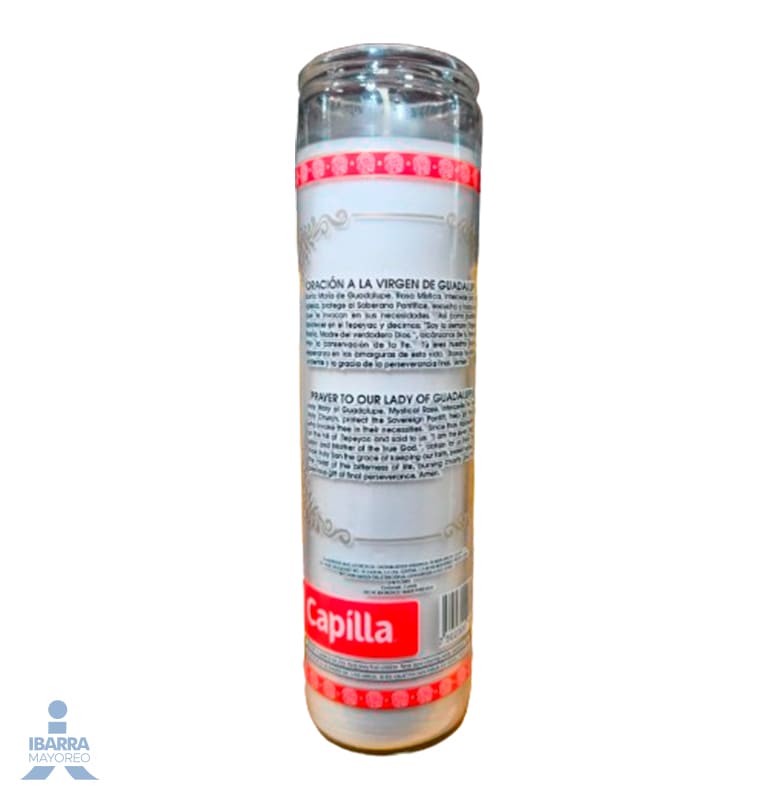 Veladora Capilla Virgen de Guadalupe