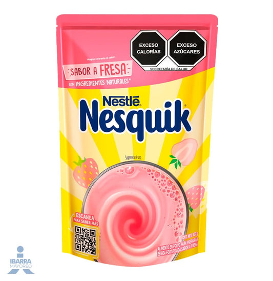 Alimento en Polvo Nesquik sabor Fresa Bolsa 357 g