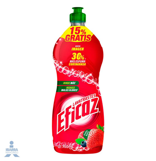 Detergente Eficaz Frutos Rojos 750 ml Oferta