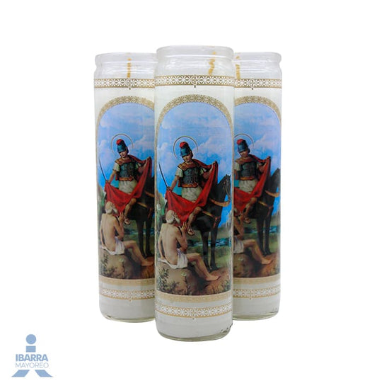 Veladora Luz Eterna Súper Extra San Martín Caballero