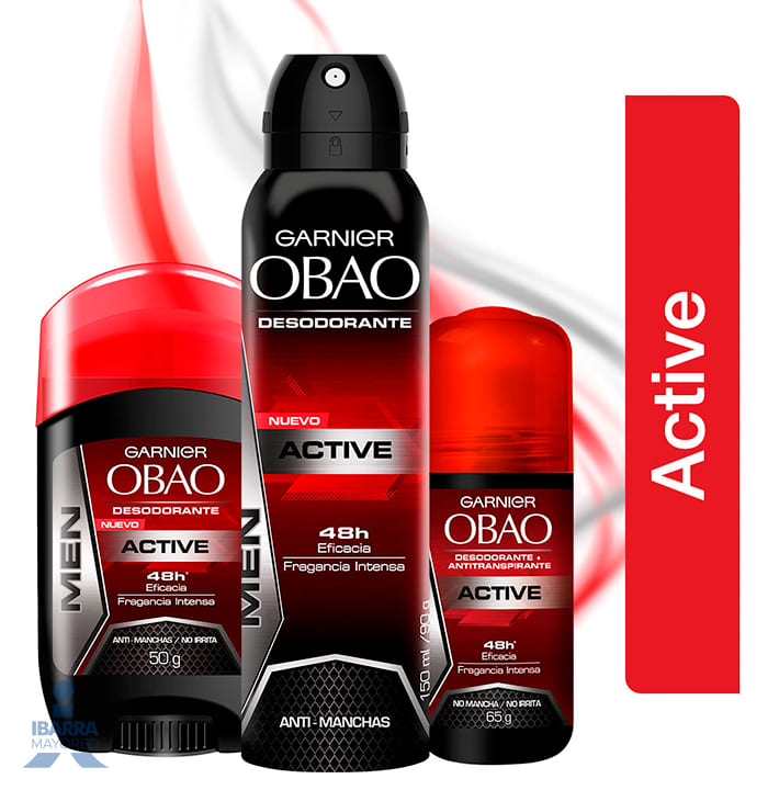 Desodorante Obao Hombre Active Aerosol 150 ml