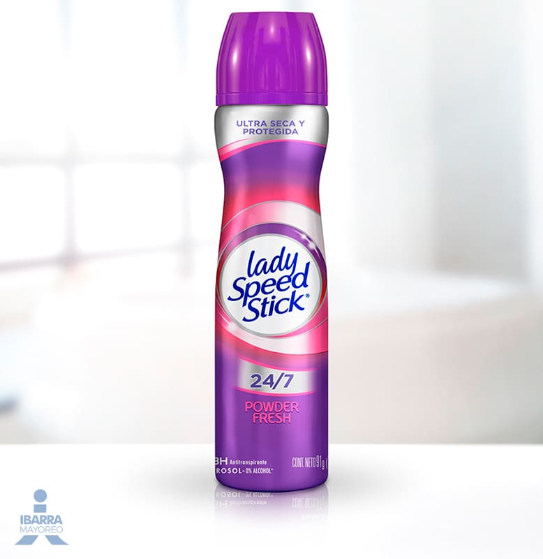 Desodorante Lady Speed Stick Powder Fresh Aerosol 91 g