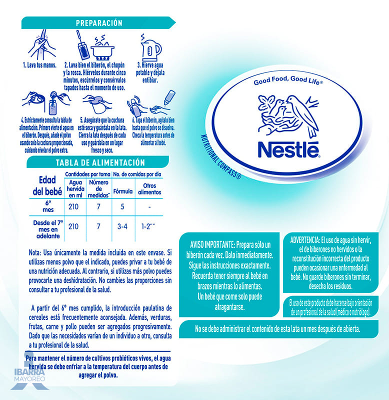 Fórmula Infantil NAN 2 Optimal Pro 6 a 12 meses 1.2 kg