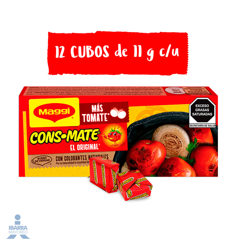 Maggi Consomate Sabor 12 cubos 132 g