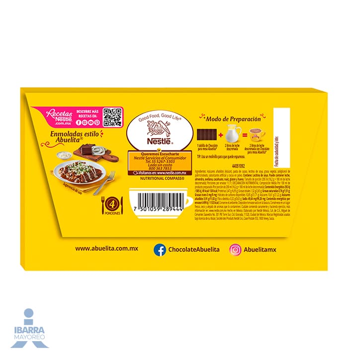 Chocolate Abuelita Marqueta 180 g