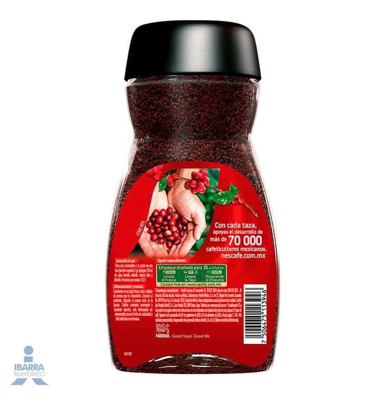 Café soluble Nescafé Clásico frasco 200 g + 25 g