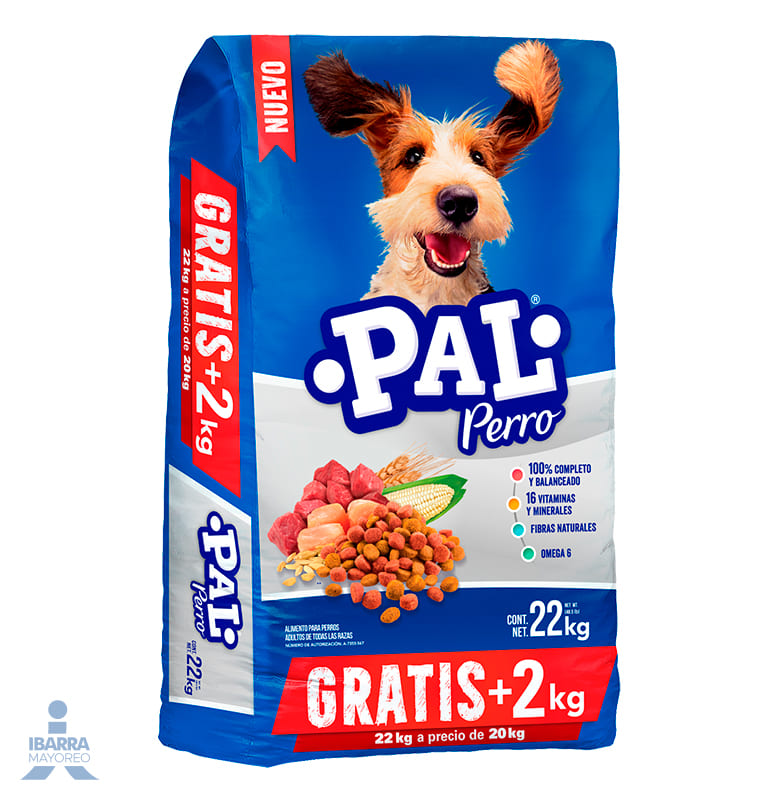Alimento Pal Perro 20 kg + 2 kg GRATIS