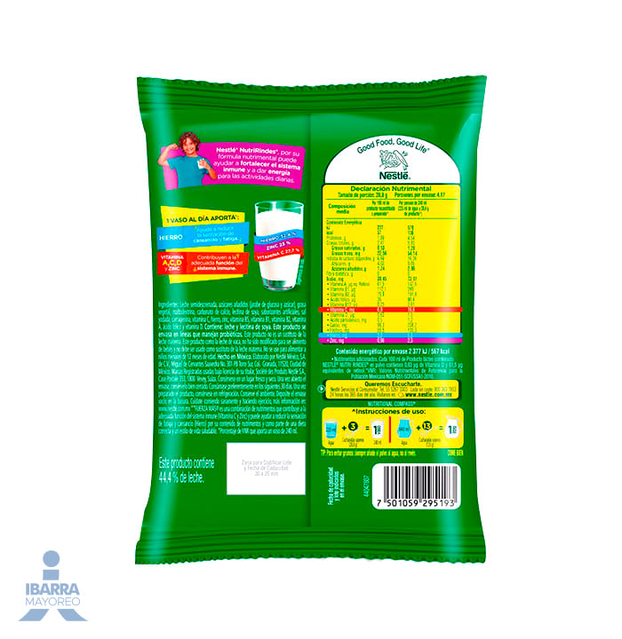 Lácteo en polvo Nestlé NutriRindes bolsa 120 g