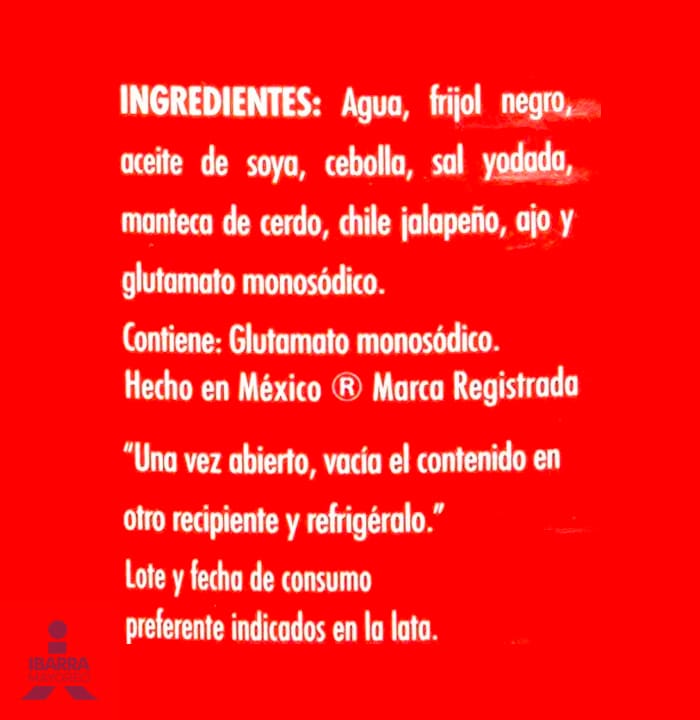 Frijol Negro Refrito La Costeña Lata 440 g