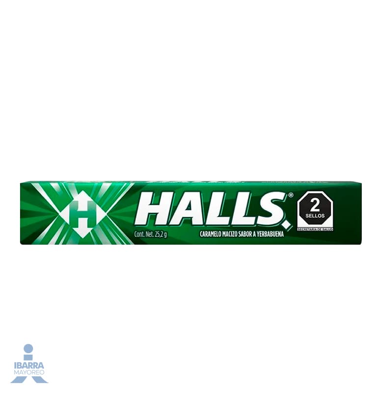 Pastilla Halls Yerbabuena 12 pzas.