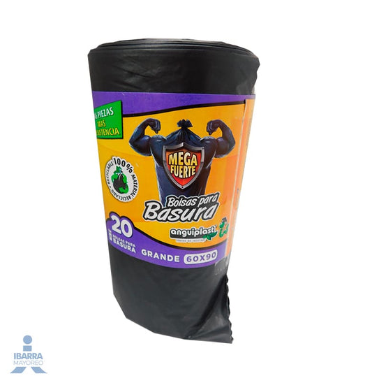 Bolsa para Basura Anguiplast Negra 60 x 90 1 rollo