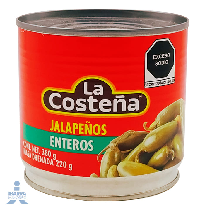 Chiles Jalapeños Enteros La Costeña 380 g