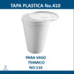 Tapa Plástico Convermex no. 410 50 pzas.
