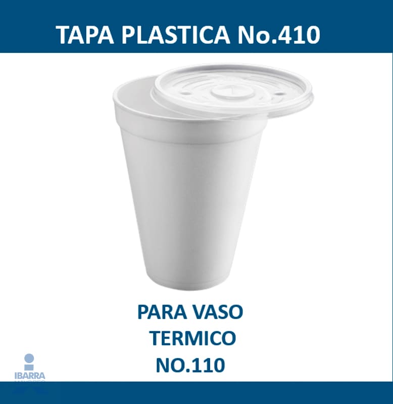 Tapa Plástico Convermex no. 410 50 pzas.