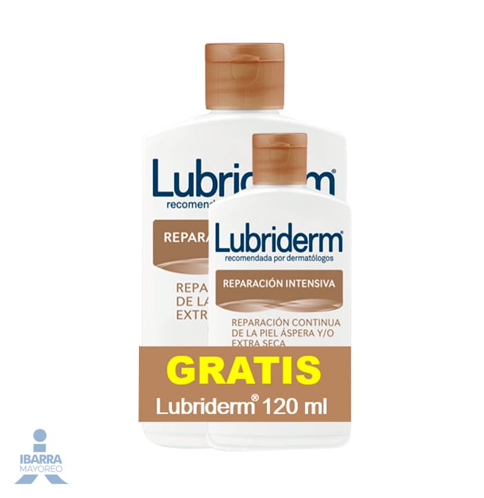 Crema Lubriderm Reparación Intensiva 400 ml más Crema 120 ml