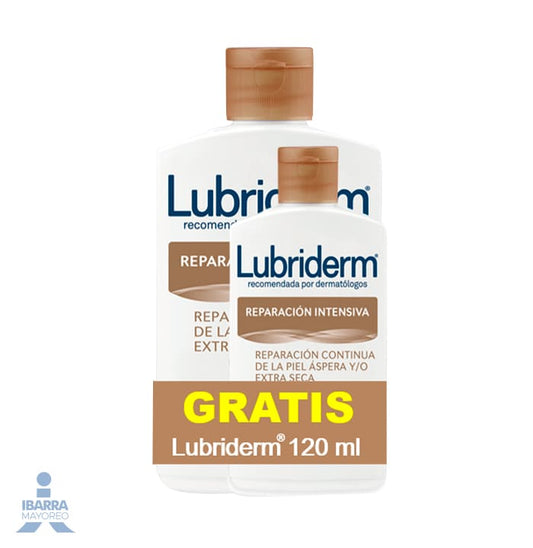 Crema Lubriderm Reparación Intensiva 400 ml más Crema 120 ml