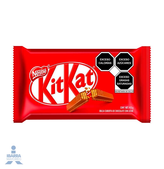 Oblea KitKat Milk Chocolate con Leche 9 piezas de 41.5 g c/u