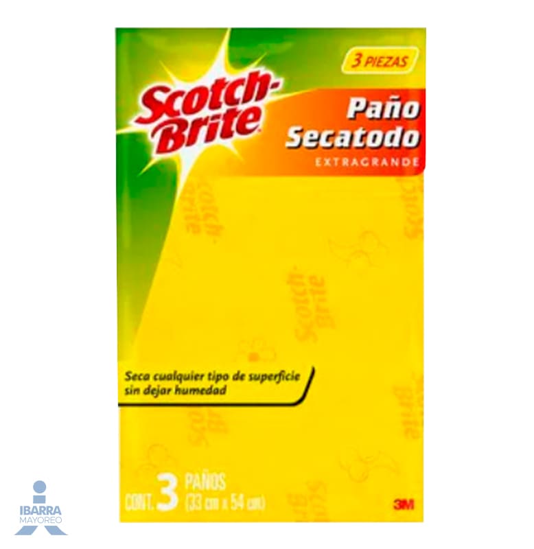 Tela Paño Scotch Brite Secatodo 3 pzas.