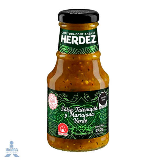 Salsa Tatemada y Martajada Verde Herdez 240 g