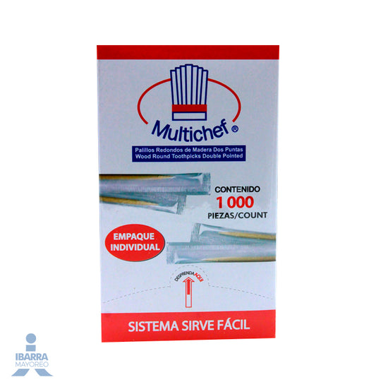 Palillo Multichef Estuchado 1000 pzas.