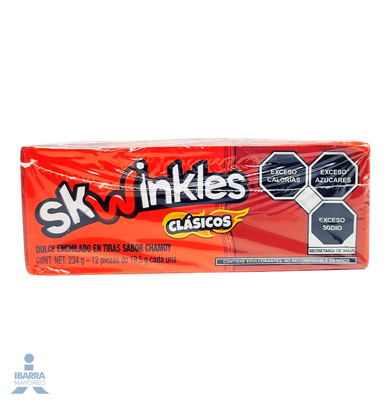 Dulce Skwinkles Clásicos Chamoy 12 pzas.