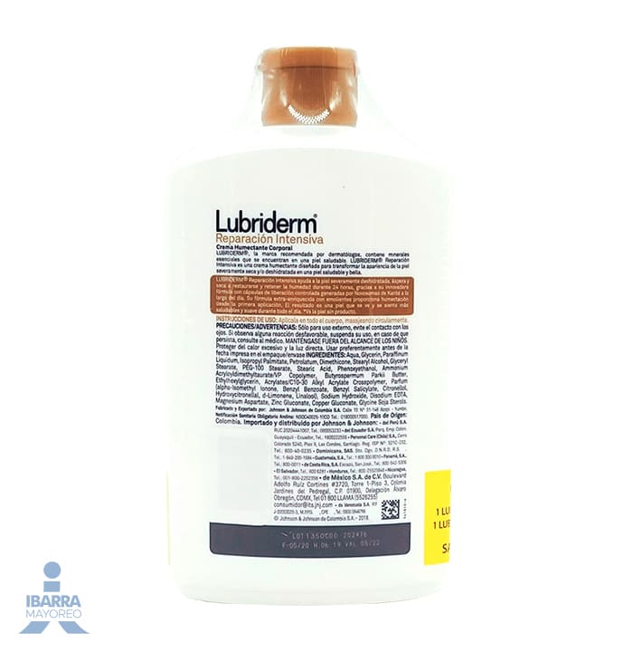 Crema Lubriderm Reparación Intensiva 400 ml más Crema 120 ml
