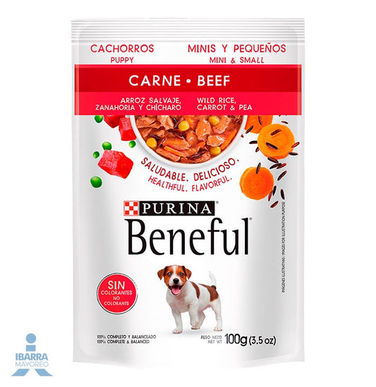 Beneful alimento húmedo cachorros minis carne 100 g