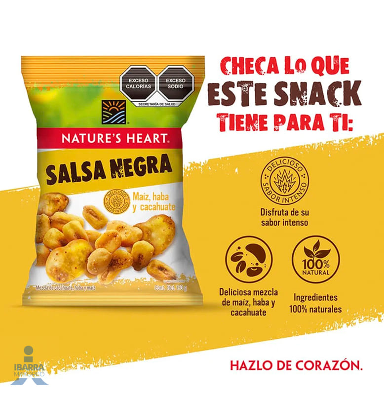 Botana Natures Heart Salsa Negra 50 g
