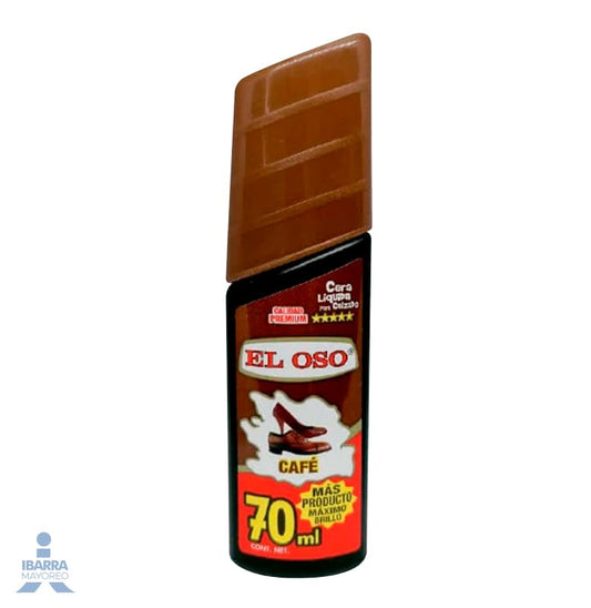 Cera líquida El Oso café 70 ml
