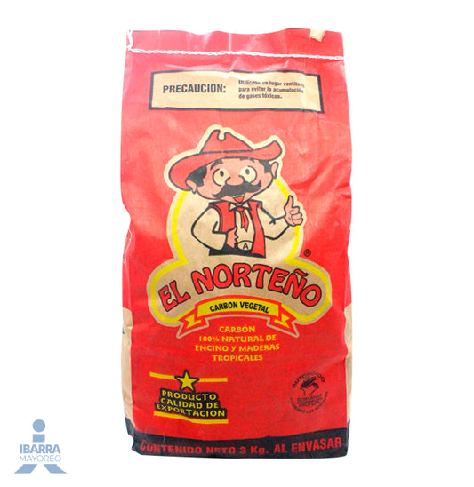 Carbón El Norteño 3 kg