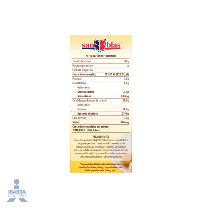 Harina para Hot Cakes San Blas 800 g