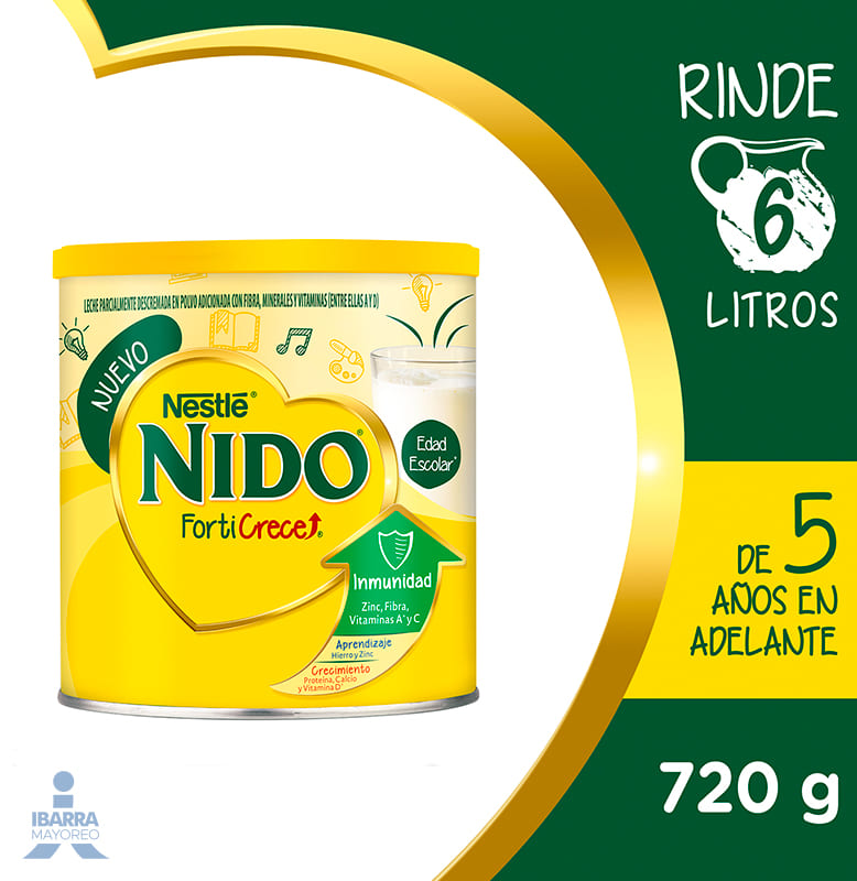 Leche Nido Forticrece Lata 720 g