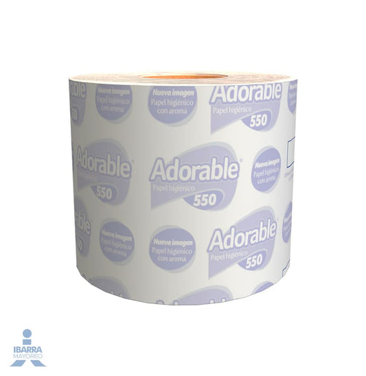 Papel Higiénico Adorable 550 hojas 1 rollo