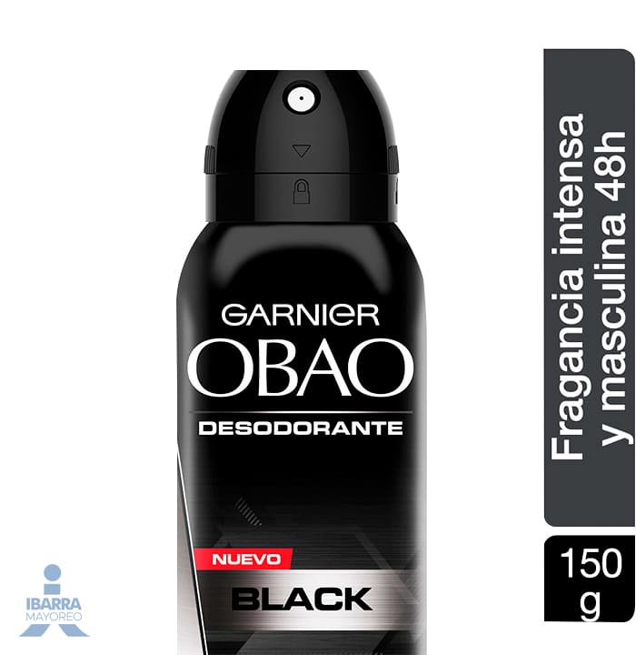 Desodorante Obao Hombre Black Aerosol 150 ml