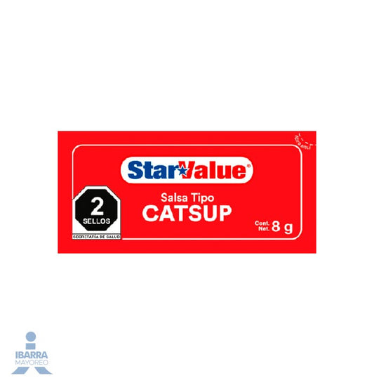 Salsa Cátsup Star Value 200/8 g