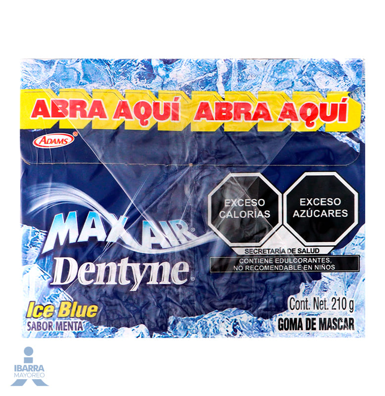 Chicle Max Air Dentyne Ice Blue 75/2 pzas.