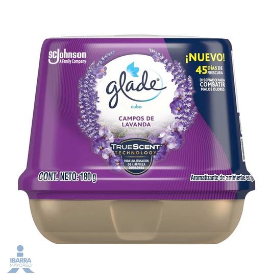 Aromatizante Glade Campos Lavanda Cubo 180 g