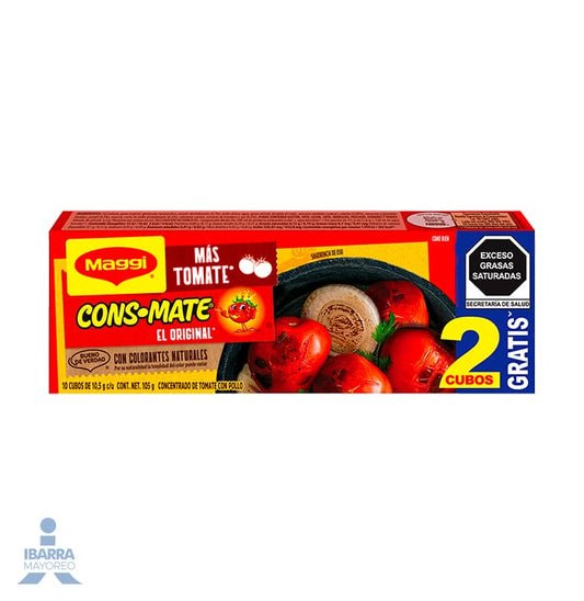 Consomate 8 pzas. GRATIS 2 Cubos
