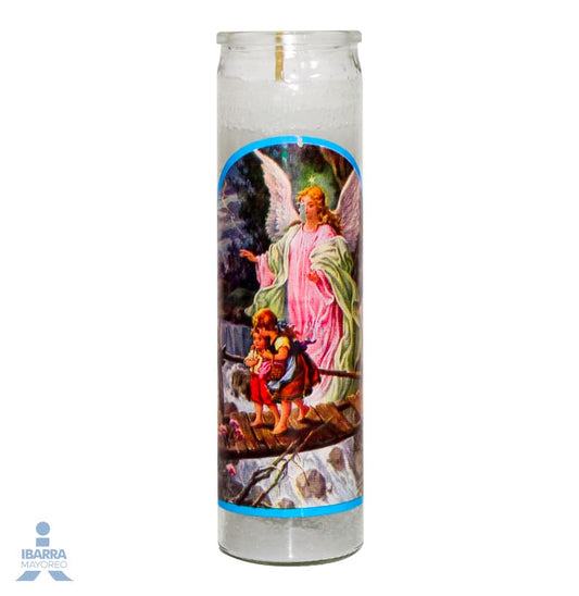 Veladora Luz Eterna Súper Extra Ángel de la Guarda