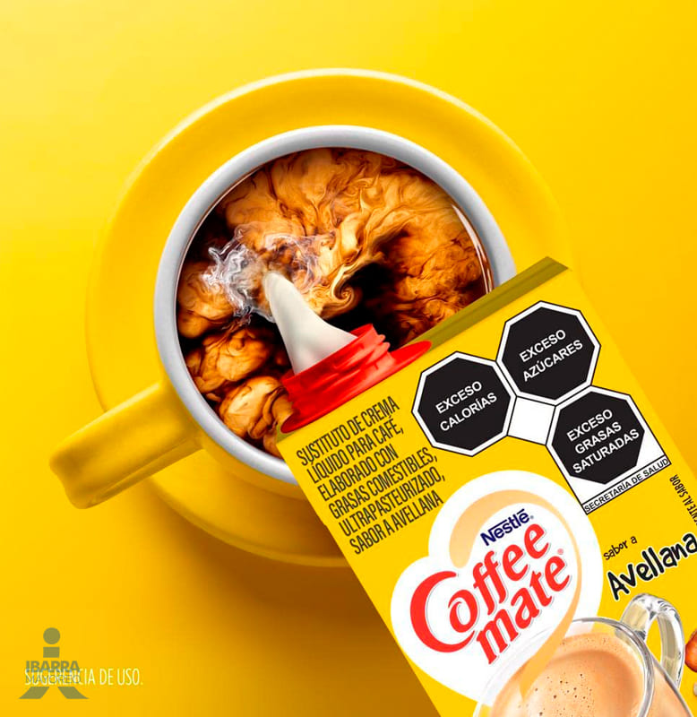 Sustituto de Crema Coffee Mate Avellana Líquido 530 g