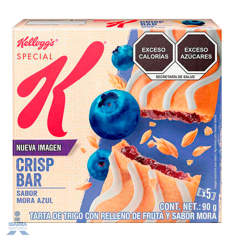 Barra de Trigo Kelloggs Special K Crisp Mora Azul 90 g