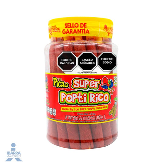 Banderilla Picao Súper Popti Rico Tamarindo 30 pzas.