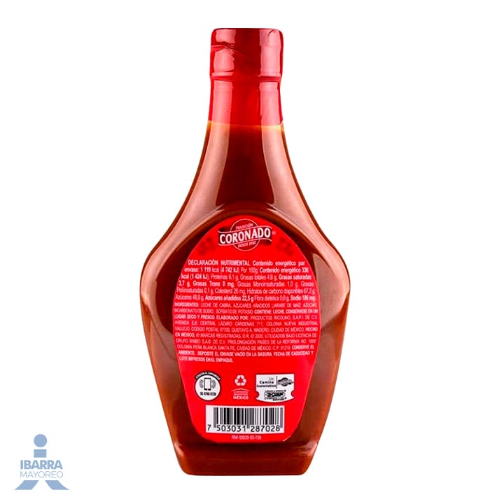 Cajeta Coronado Quemada Plástico 333 g