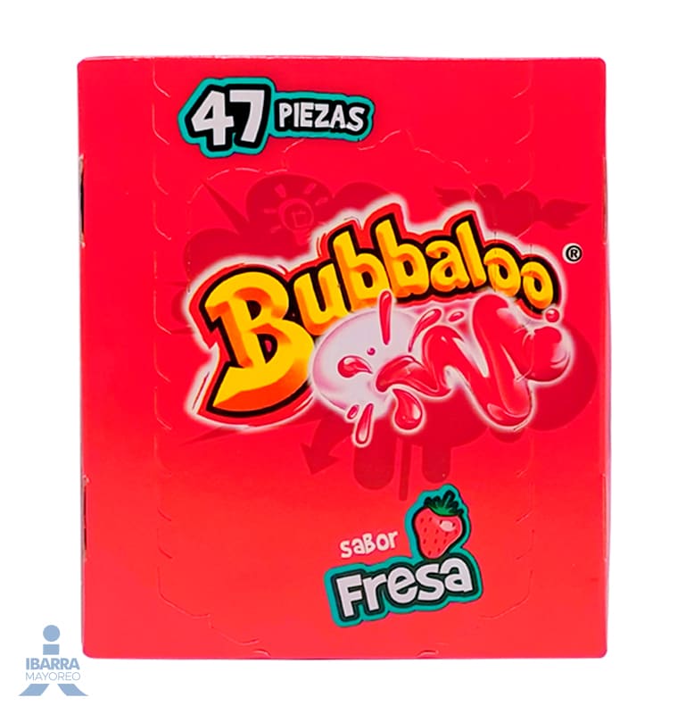 Goma de Mascar Bubbaloo Fresa 47/5.1 g