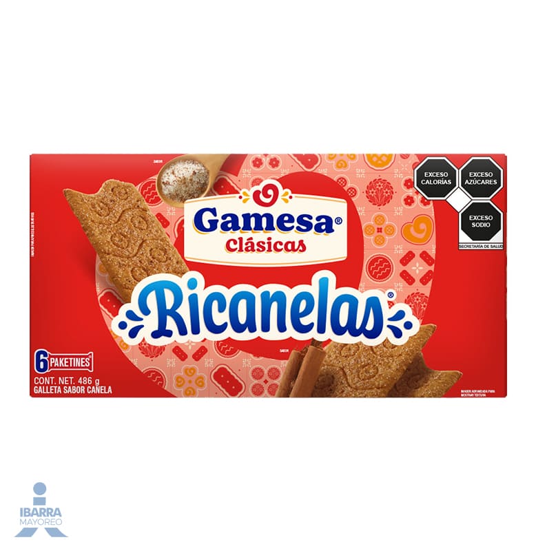 Galletas Gamesa Ricanelas 486 g
