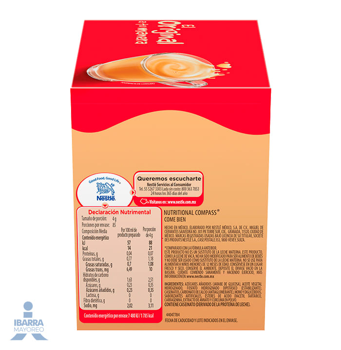 Sustituto de crema para café Coffee Mate polvo original 10 sobres de 34 g